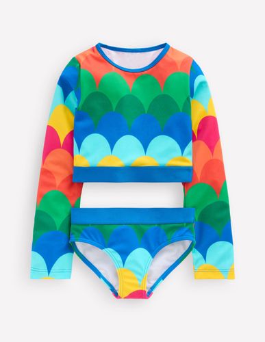 Ensemble avec haut de plage court-Rayé festonné multi - Boden - Modalova