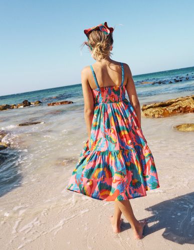 Robe Aurelia tournoyante à volants-Perroquet arc-en-ciel multi - Boden - Modalova