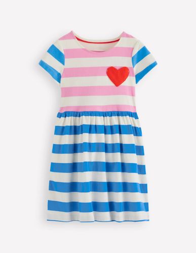 Robe en jersey fun avec poche en cœur-Rayé Méli-mélo Multicolore - Boden - Modalova