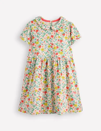 Robe col Claudine en jersey-Fleur de pommier vanille - Boden - Modalova