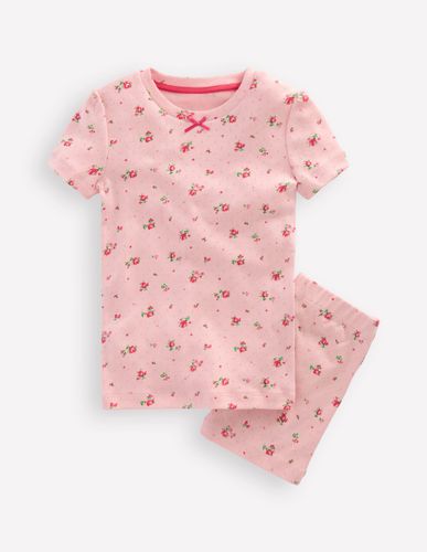 Pyjama douillet en pointelle-Motif Rose Sprig rose botanique - Boden - Modalova