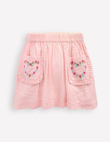 Jupe avec poche à appliqué-Motif Daisy Chain rose cosmos - Boden - Modalova