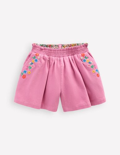 Short à enfiler-Rose brodé - Boden - Modalova