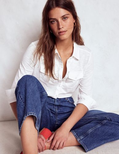 Chemise Amy en jersey-Blanc - Boden - Modalova