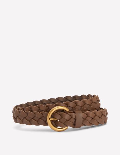Ceinture fine tressée-Terre d'ombre - Boden - Modalova