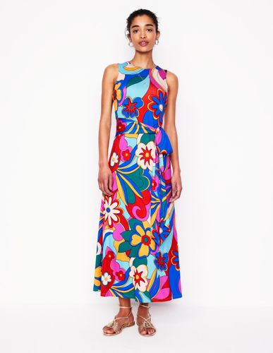Robe trapèze à nouer-Multi, motif Blossom Pop - Boden - Modalova