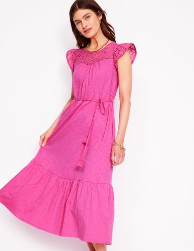 Robe midi Juliet à broderie anglaise-Rose angélique - Boden - Modalova