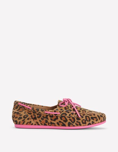 Chaussures bateau-Cœurs folk rouge rockabilly - Boden - Modalova