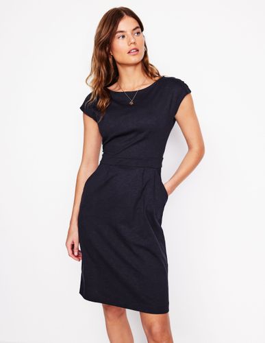 Robe Florrie en jersey- Marine, Petits Pois - Boden - Modalova