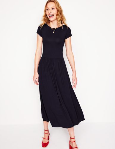 Robe midi Melanie en jersey- Marine - Boden - Modalova