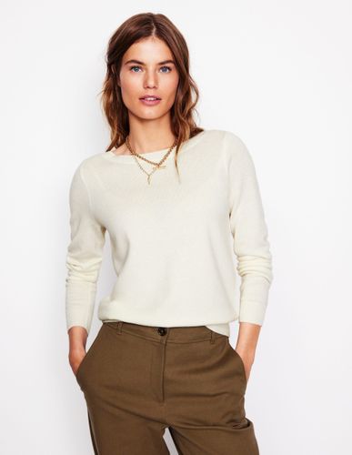 Pull Eva col bateau en cachemire-Black - Boden - Modalova