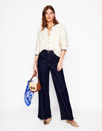 Jean large taille haute-Indigo Délavé - Boden - Modalova