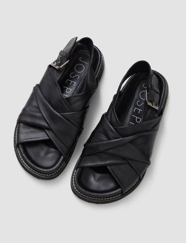 Leather Jazzy Strap Sandals - 35 - Joseph - Modalova