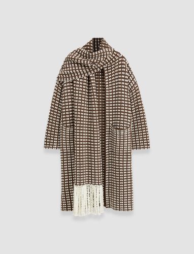 Waffle Knit Scarf Coat - Regular / L - Joseph - Modalova
