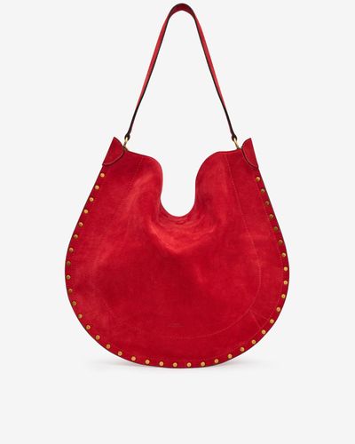 Sac Oskan Hobo Soft - Rouge Écarlate - Isabel Marant - Modalova