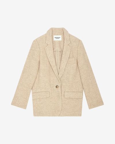 Veste En Laine Graphique Charlyne - Taille 38 - Marant Étoile - MarantÉtoile - Modalova