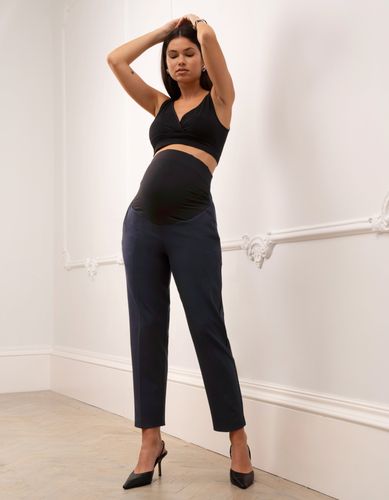 Pantalon de grossesse fuselé bleu marine - Seraphine - Modalova