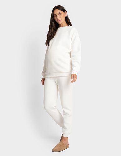 Fleece-Back Maternity Joggers - Seraphine - Modalova