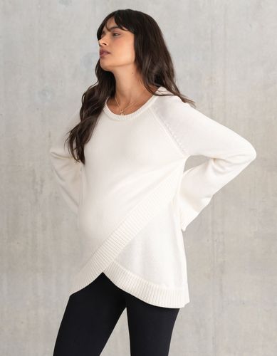 Panel Detail Knit Maternity + Nursing Jumper - Seraphine - Modalova