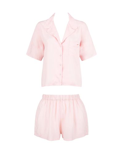 Bluebella Marla Pyjama Court en Viscose Écologique Pâle - Bluebella - FR - Modalova