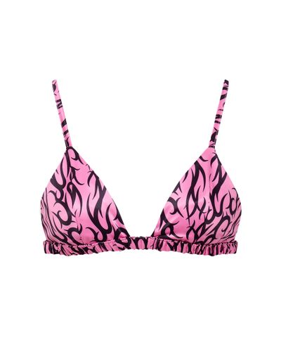 Bluebella BB x Ashley Williams Soutien-Gorge Sans Armature en Satin De Luxe Imprimé Tatouage - Bluebella - FR - Modalova