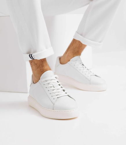 Sneakers à lacets blanches 45 - IZAC - Modalova