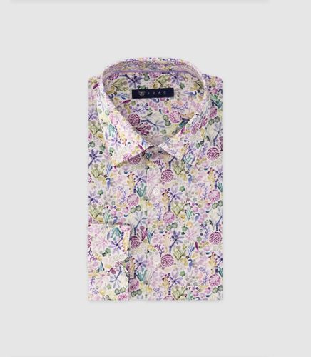 IZAC - Chemise ajustée parme - IZAC - Modalova