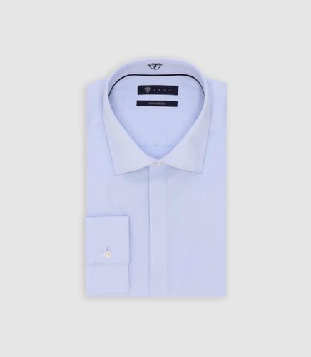 IZAC - Chemise ajustée ciel - IZAC - Modalova