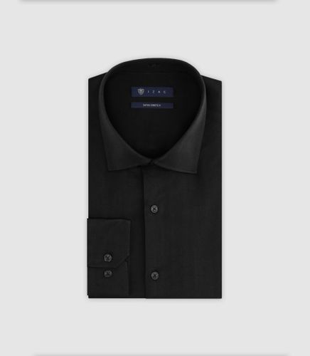 IZAC - Chemise ville ajustée noire - IZAC - Modalova