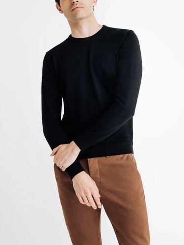 IZAC - Pull col rond noir - IZAC - Modalova
