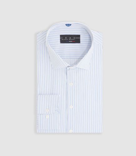 Chemise à rayures ciel ''Mazen'' - IZAC - Modalova