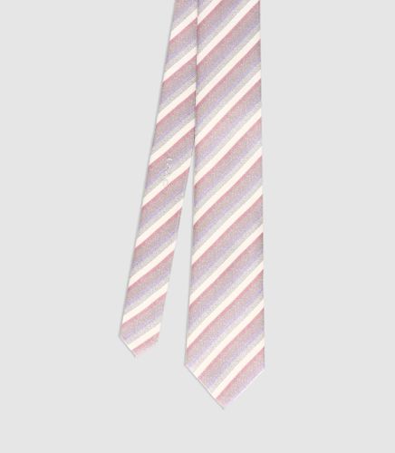 Cravate à rayures en soie TU - IZAC - Modalova