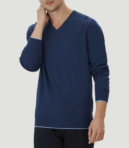 IZAC - Pull col V bleu ''Lambert'' - IZAC - Modalova