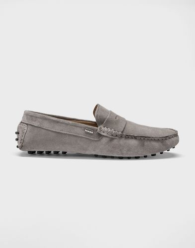 IZAC - Mocassins cuir gris perle - Izac - Modalova
