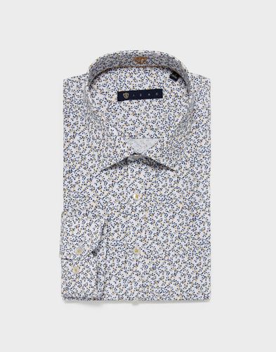 Chemise slim motif fleurs 2 - Izac - Izac - Modalova