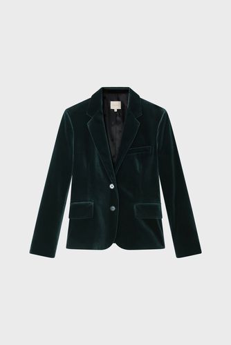 Veste verte de tailleur en velours lisse - Couleur : - Taille : - Pablo - Modalova