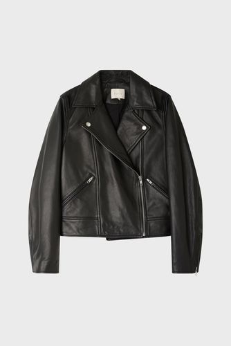 Veste biker en cuir lisse - YANN - Couleur : - Taille : 36 - Pablo - Modalova