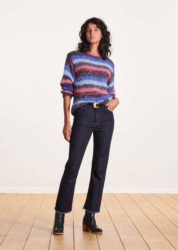 Jean foncé cropped en coton biologique - La Fée Maraboutée - Modalova