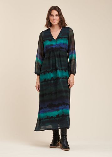 Robe longue en voile de polyester tie & dye - La Fée Maraboutée - Modalova