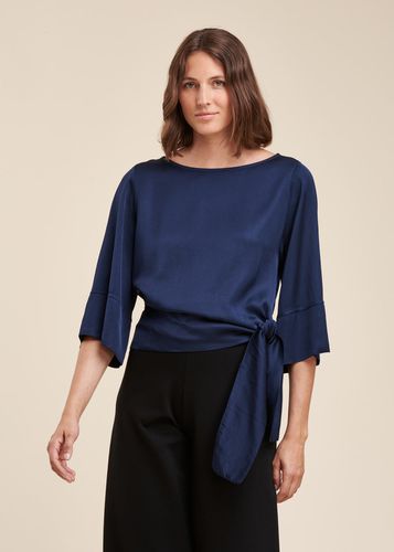 Top ample en satin de viscose - La Fée Maraboutée - Modalova