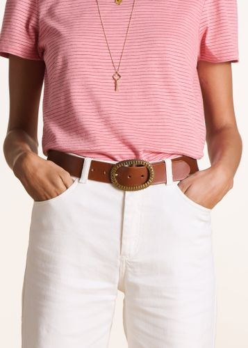 Ceinture camel boucle serpent - La Fée Maraboutée - Modalova