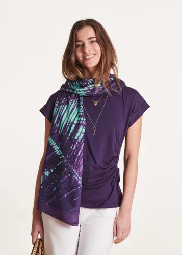 Foulard imprimé violet - La Fée Maraboutée - Modalova