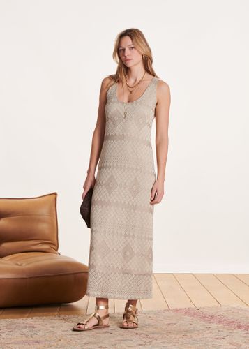 Robe longue en maille sans manches - La Fée Maraboutée - Modalova