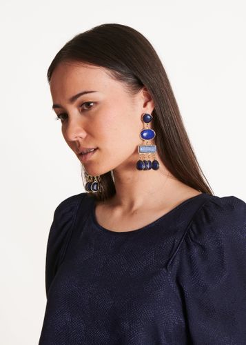 Boucles d'oreilles longues avec résine - La Fée Maraboutée - Modalova