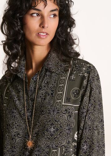 Chemise ample en viscose Ecovero à imprimé foulard - La Fée Maraboutée - Modalova