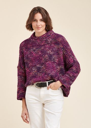 Pull oversize maille moulinée multicolore - La Fée Maraboutée - Modalova