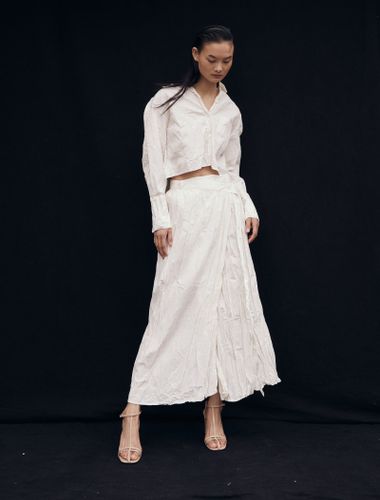 Anemone Skirt in Whisper White - Ninety Percent - Modalova