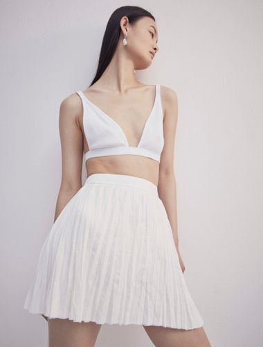 Tera Skirt in White - Ninety Percent - Modalova