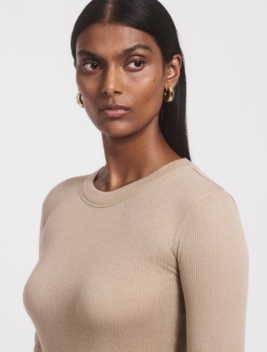 Anis Top In Taupe - Cotton - Ninety Percent - Modalova