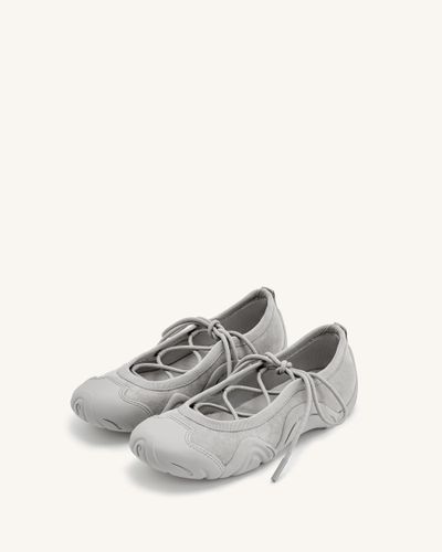 Baskets Ballerines à Lacets Caitlin - Gris - JW PEI - Modalova